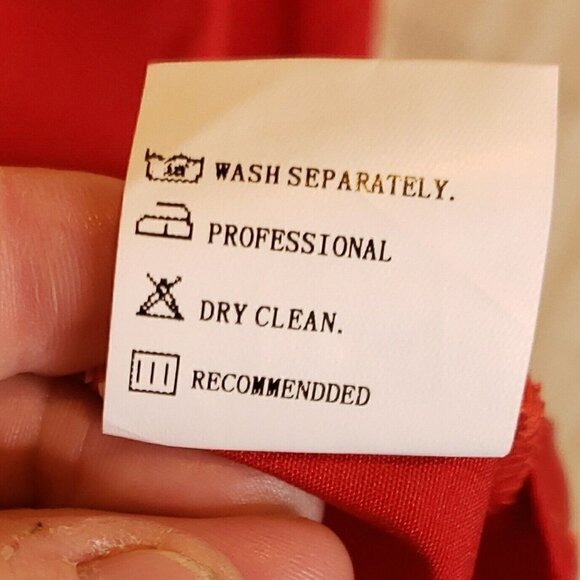 Noracora Womens New Red Elbow Length Crochet Detail Top Large - Picture 7 of 7